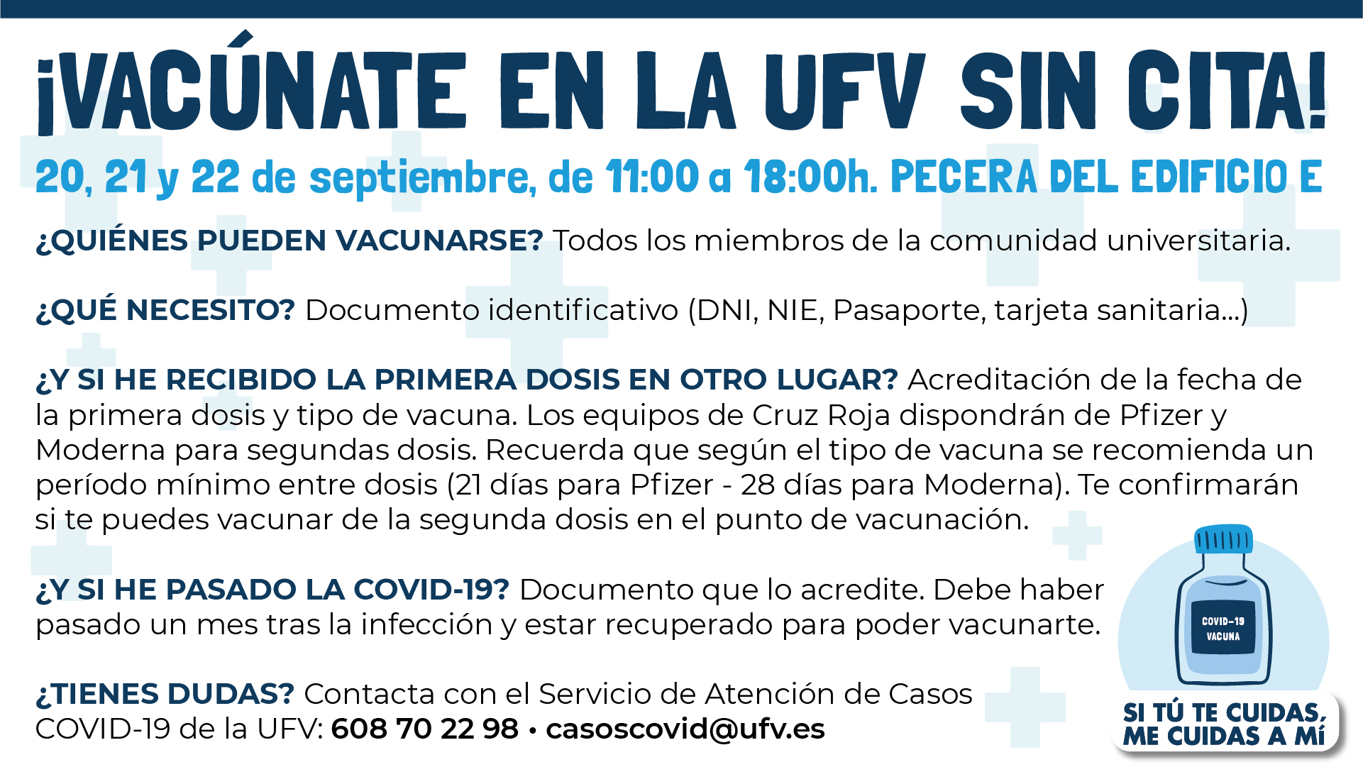 covid ufv La UFV se suma a la campaña de vacunación COVID 19 en los campus universitarios madrileños Estudiar en Universidad Privada Madrid