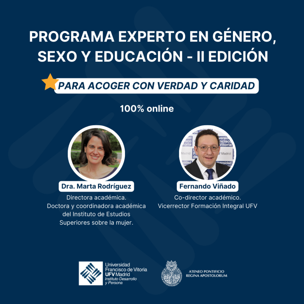 La Universidad Francisco de Vitoria lanza la II Edición del Programa en  Género, Sexo y Educación | Noticias de Actualidad UFV | UFV